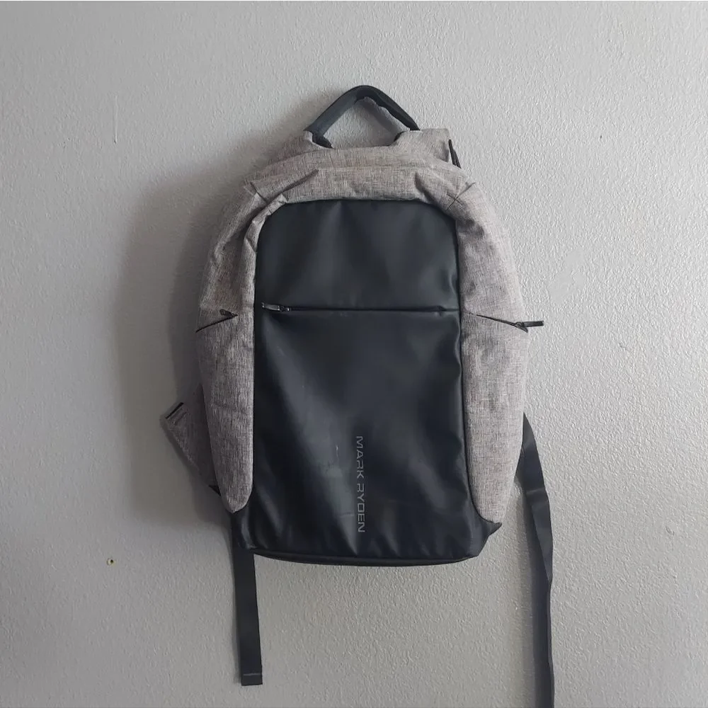Mark Ryden Backpack Laptop Bag w/USB Port Black/Gray
